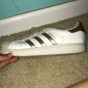 Rose gold Adidas superstar $SALE$